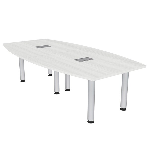 Skutchi Designs 45 in W, 96 in L, 29 in H, Engineered Wood Top, White H-BOT-4693-PT-WC-EL - main